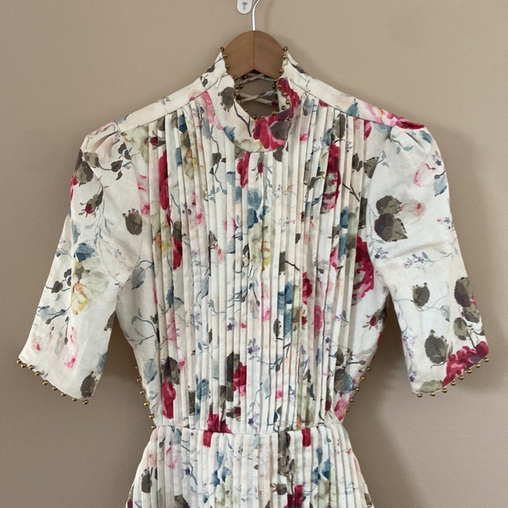 Zimmermann- RUNWAY Mischief Corset Laced Dress in Floral - Picture 10 of 14